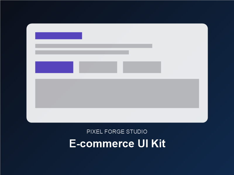 E-commerce UI Component Library